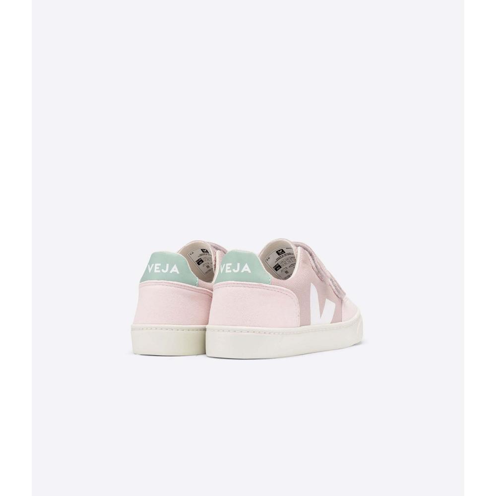 Veja V-12 CANVAS Sneakers Kinderen Roze | BE 872NWY